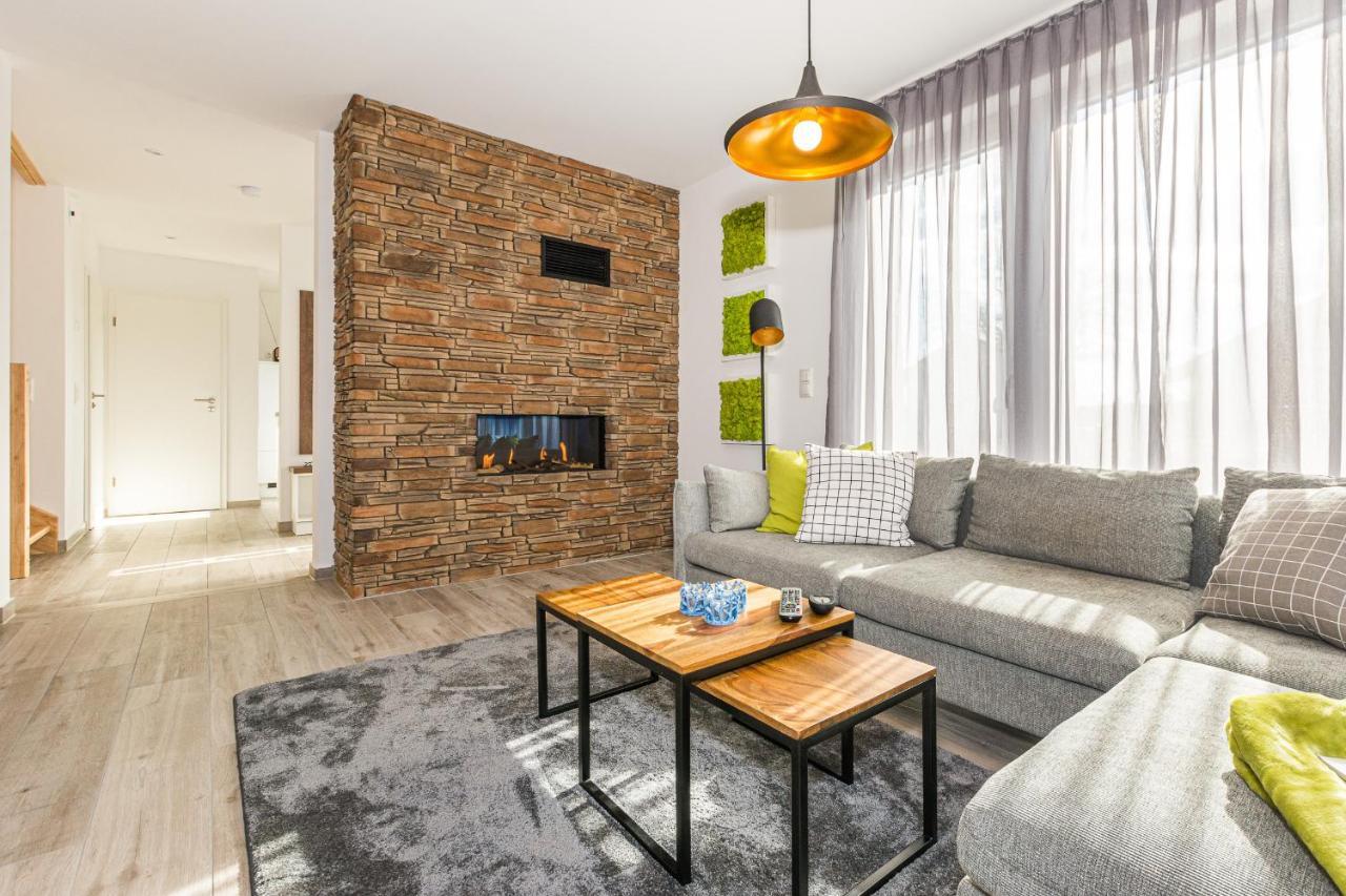 Ferienhaus-See-Sauna-Kamin-Hund Mit E-Ladestation Krakow am See Dış mekan fotoğraf