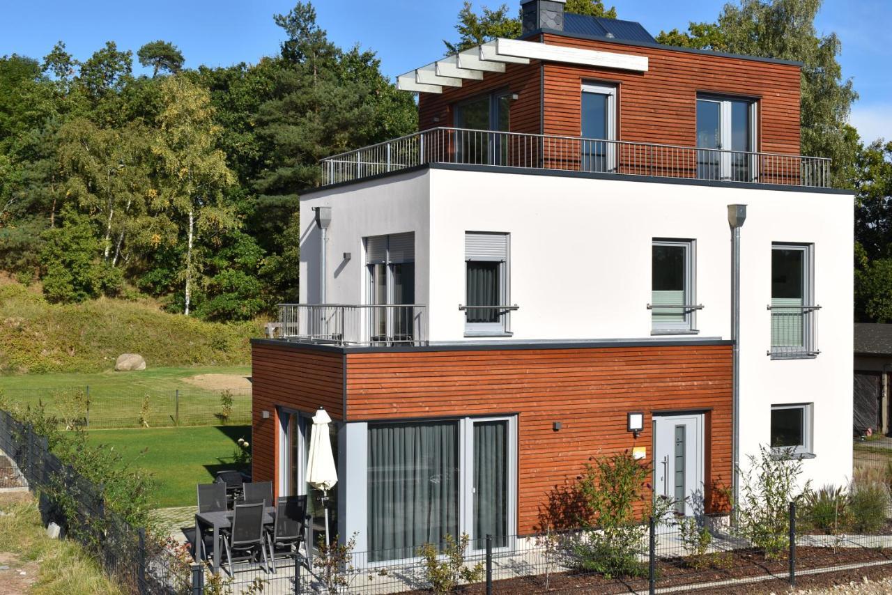 Ferienhaus-See-Sauna-Kamin-Hund Mit E-Ladestation Krakow am See Dış mekan fotoğraf