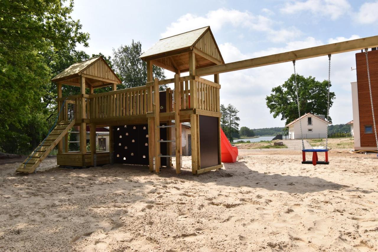 Ferienhaus-See-Sauna-Kamin-Hund Mit E-Ladestation Krakow am See Dış mekan fotoğraf